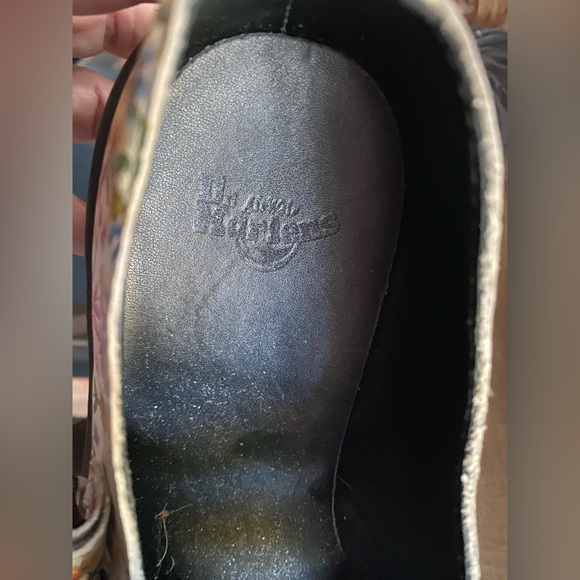 Dr. Martens Air Wair Floral Mash Up Leather Mary Janes Shoes Women's Size 9 - Picture 4 of 16